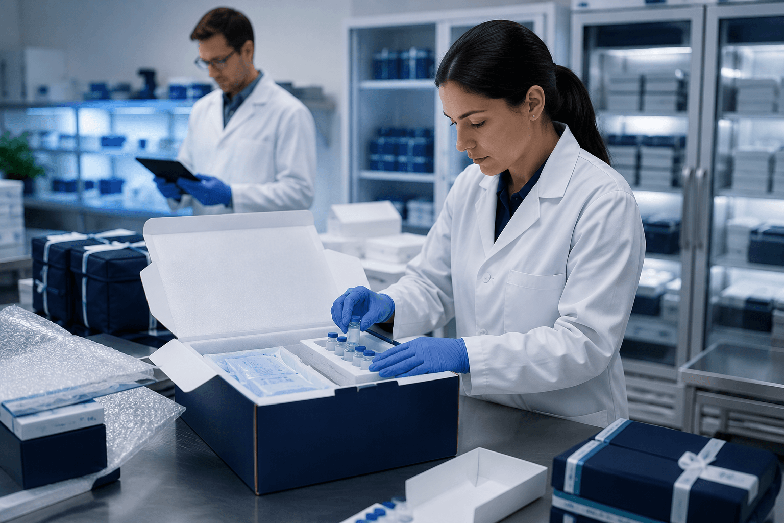 Worldwide peptide shipping and compound handling logistics